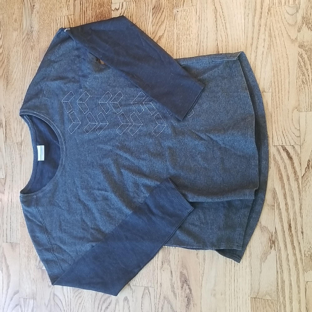 (S) NWT Columbia Times Two Novelty Knit Long Sleeve Embroidered Heathered